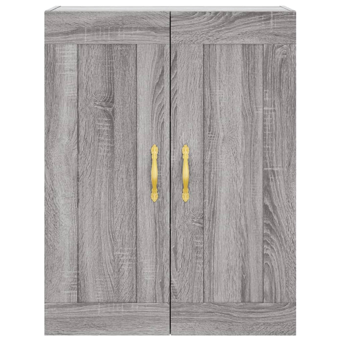 Dulap înalt, gri sonoma, 69,5x34x180 cm, lemn compozit WALTI