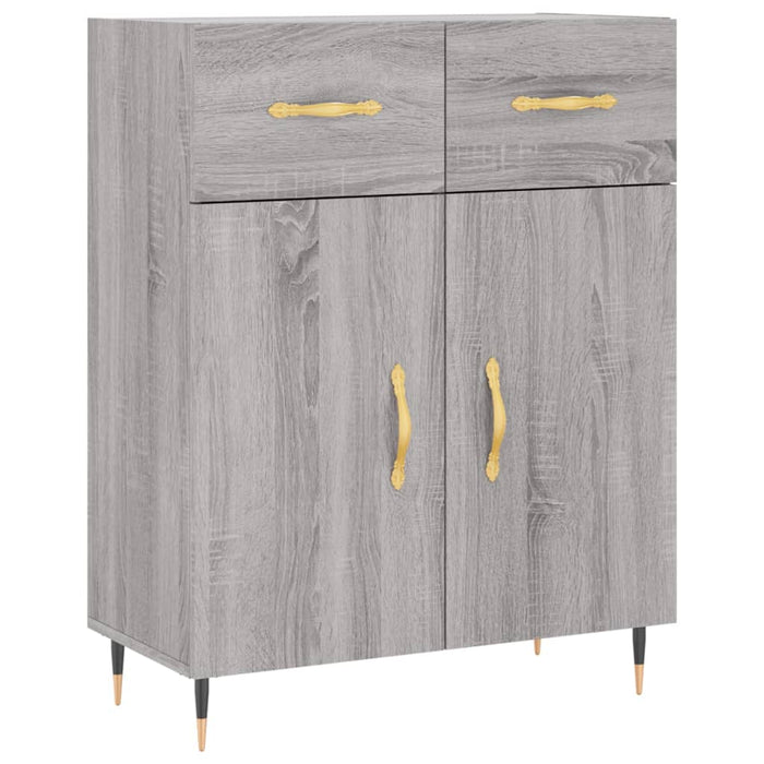Dulap înalt, gri sonoma, 69,5x34x180 cm, lemn compozit WALTI