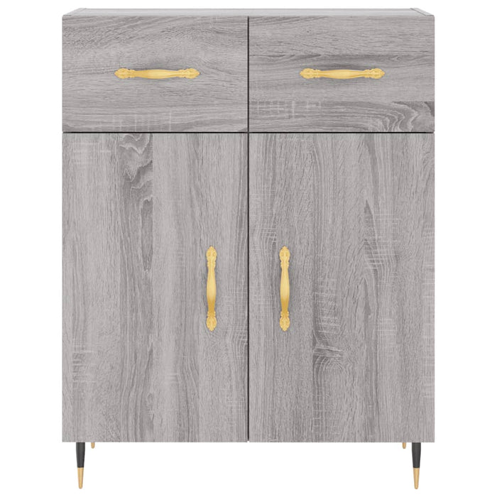 Dulap înalt, gri sonoma, 69,5x34x180 cm, lemn compozit WALTI