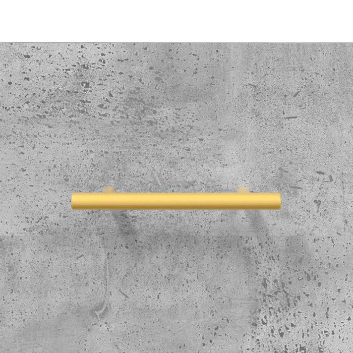 Dulap înalt, gri beton, 69,5x34x180, lemn compozit WALTI