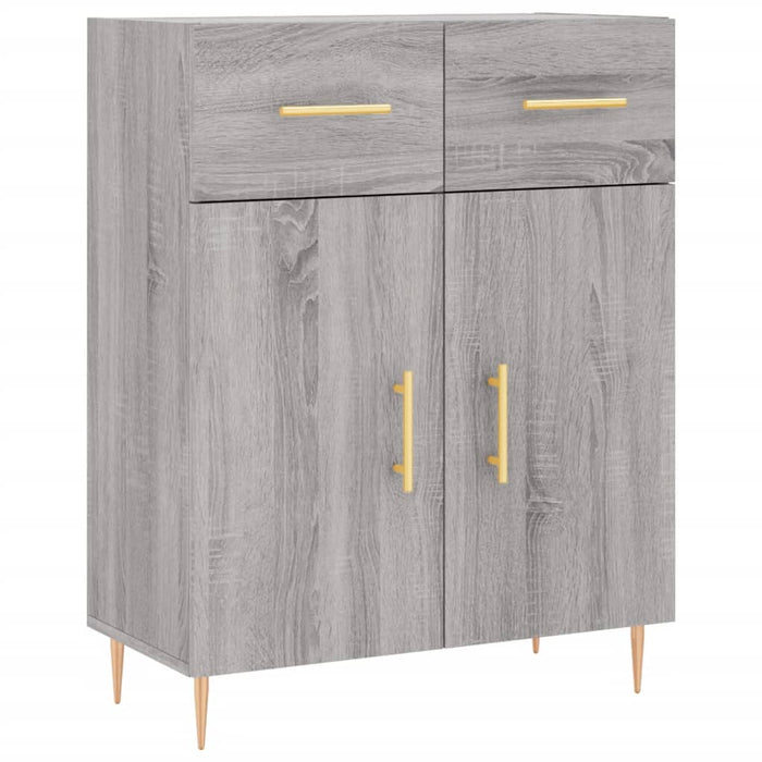 Dulap înalt, gri sonoma, 69,5x34x180 cm, lemn compozit WALTI