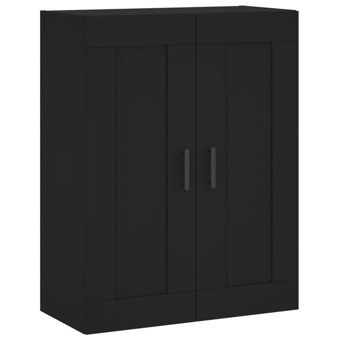 Dulap înalt, negru, 69,5x34x180 cm, lemn compozit WALTI