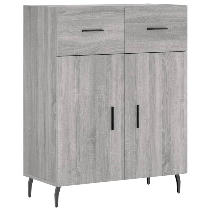 Dulap înalt, gri sonoma, 69,5x34x180 cm, lemn compozit WALTI