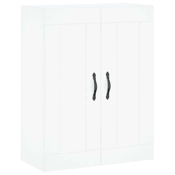 Dulap înalt, alb extralucios, 69,5x34x180 cm, lemn compozit WALTI