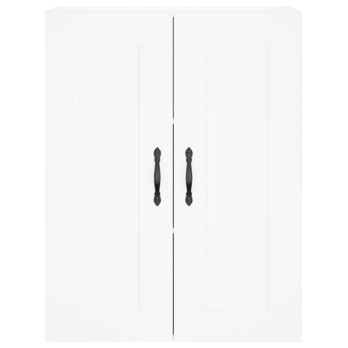 Dulap înalt, alb extralucios, 69,5x34x180 cm, lemn compozit WALTI