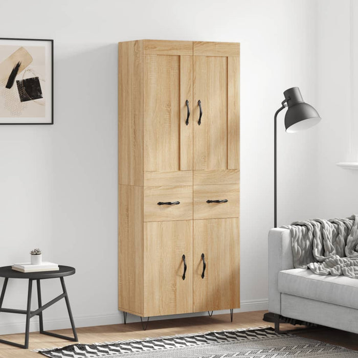 Dulap înalt, stejar sonoma, 69,5x34x180 cm, lemn compozit - WALTI WALTI