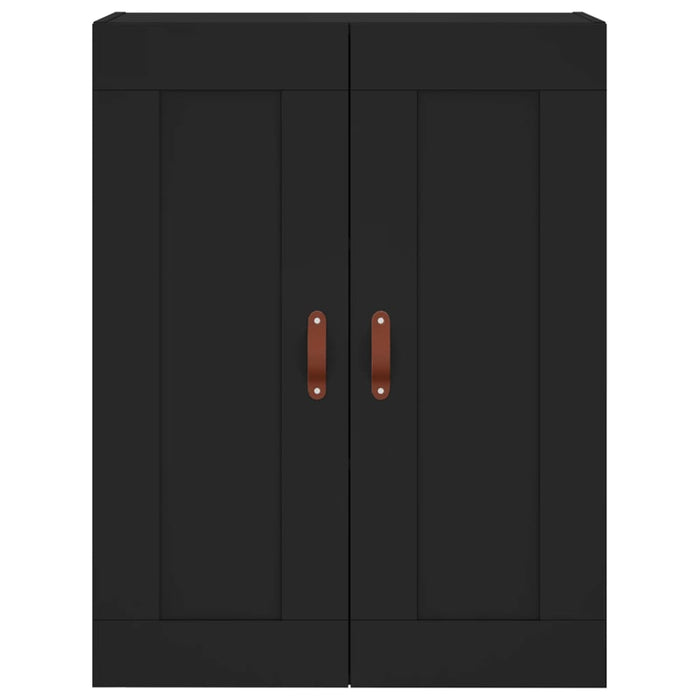 Dulap înalt, negru, 69,5x34x180 cm, lemn compozit WALTI