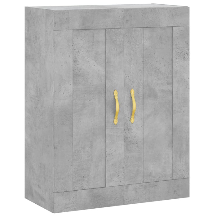 Dulap înalt, gri beton, 69,5x34x180, lemn compozit - WALTI WALTI