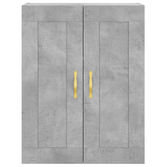 Dulap înalt, gri beton, 69,5x34x180, lemn compozit - WALTI WALTI