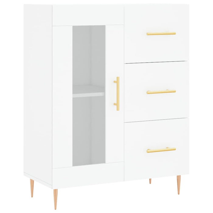 Dulap înalt, alb, 69,5x34x180 cm, lemn compozit WALTI