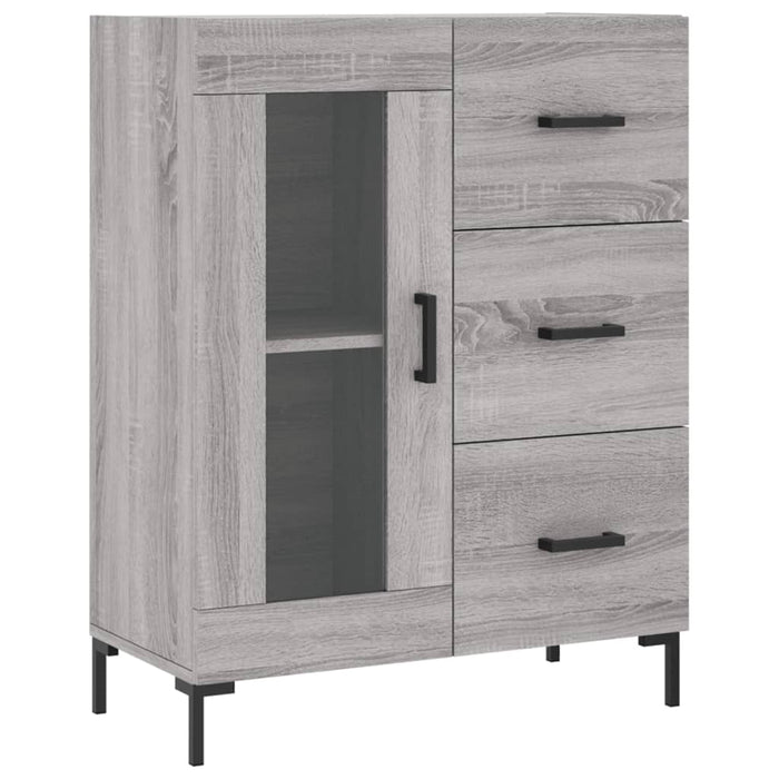 Dulap înalt, gri sonoma, 69,5x34x180 cm, lemn compozit WALTI
