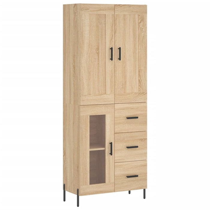 Dulap înalt, stejar sonoma, 69,5x34x180 cm, lemn compozit WALTI