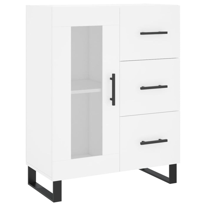 Dulap înalt, alb, 69,5x34x180 cm, lemn compozit WALTI
