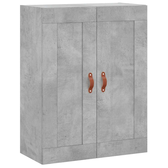 Dulap înalt, gri beton, 69,5x34x180, lemn compozit WALTI
