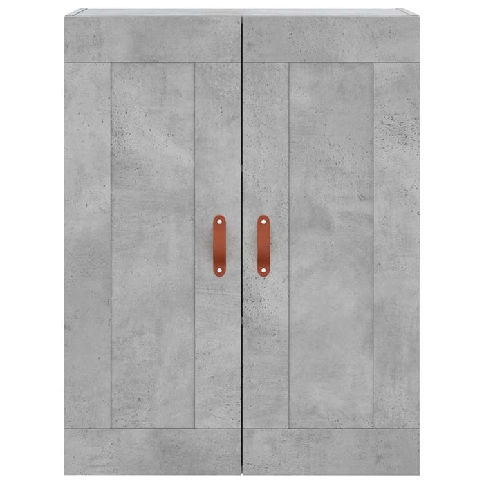 Dulap înalt, gri beton, 69,5x34x180, lemn compozit WALTI