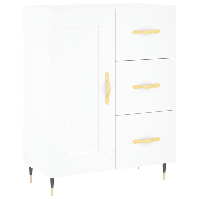 Dulap înalt, alb, 69,5x34x180 cm, lemn compozit - WALTI WALTI