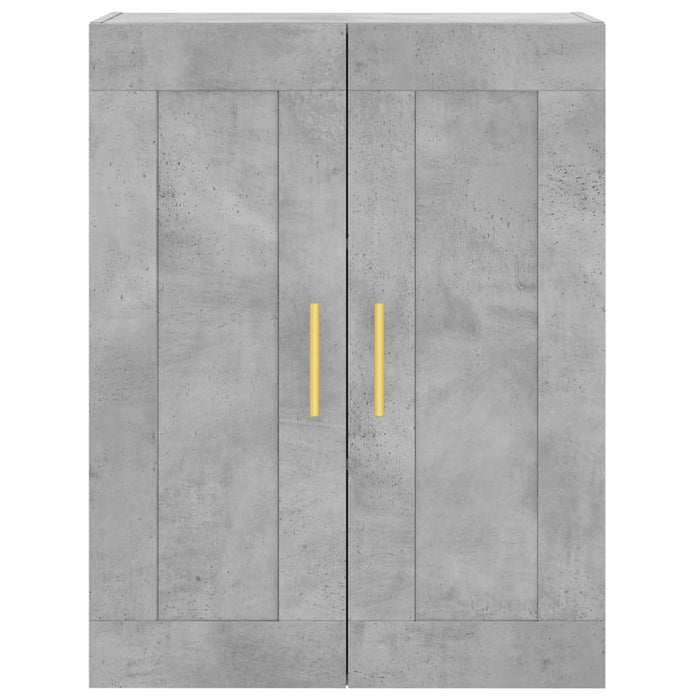 Dulap înalt, gri beton, 69,5x34x180, lemn compozit WALTI