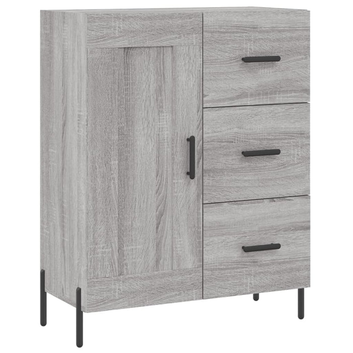 Dulap înalt, gri sonoma, 69,5x34x180 cm, lemn compozit WALTI