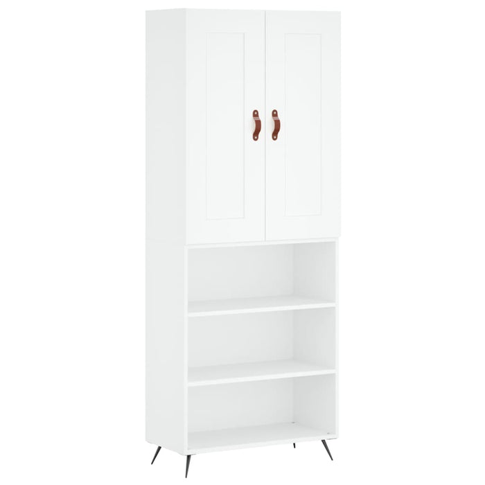 Dulap înalt, alb, 69,5x34x180 cm, lemn compozit - WALTI WALTI