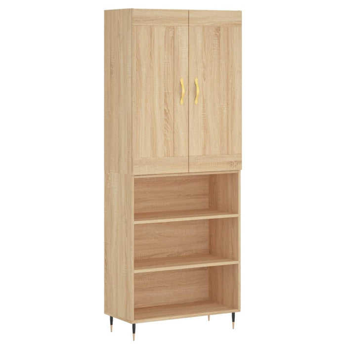 Dulap înalt, stejar sonoma, 69,5x34x180 cm, lemn compozit WALTI