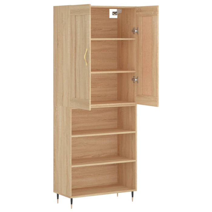 Dulap înalt, stejar sonoma, 69,5x34x180 cm, lemn compozit WALTI