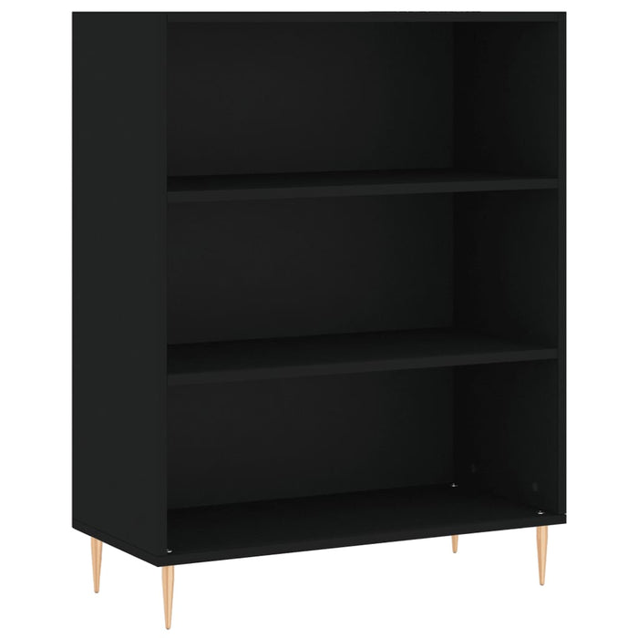Dulap înalt, negru, 69,5x34x180 cm, lemn compozit WALTI