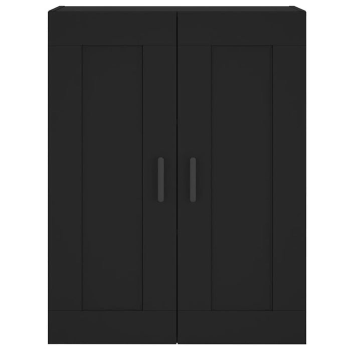 Dulap înalt, negru, 69,5x34x180 cm, lemn compozit WALTI