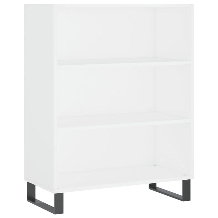 Dulap înalt, alb extralucios, 69,5x34x180 cm, lemn compozit WALTI