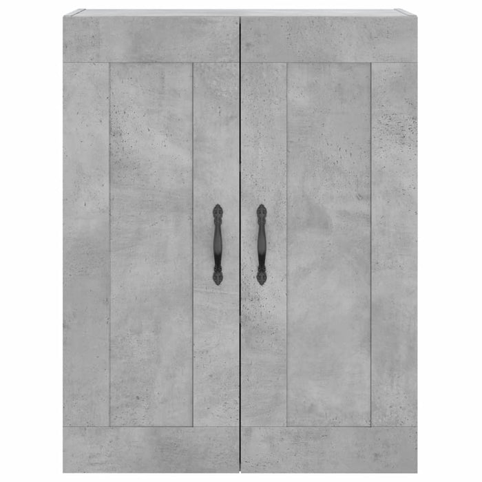 Dulap înalt, gri beton, 69,5x34x180, lemn compozit WALTI