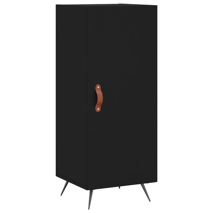 Dulap înalt, negru, 34,5x34x180 cm, lemn prelucrat WALTI
