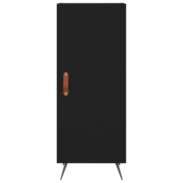 Dulap înalt, negru, 34,5x34x180 cm, lemn prelucrat WALTI