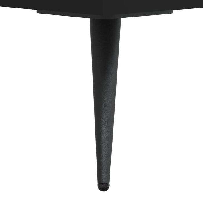 Dulap înalt, negru, 34,5x34x180 cm, lemn prelucrat WALTI