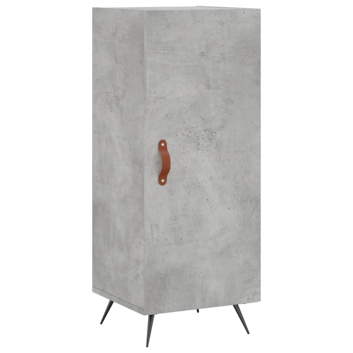 Dulap înalt, gri beton, 34,5x34x180 cm, lemn prelucrat WALTI