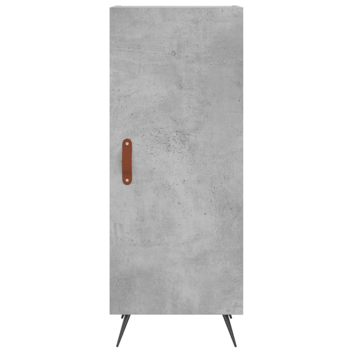 Dulap înalt, gri beton, 34,5x34x180 cm, lemn prelucrat WALTI