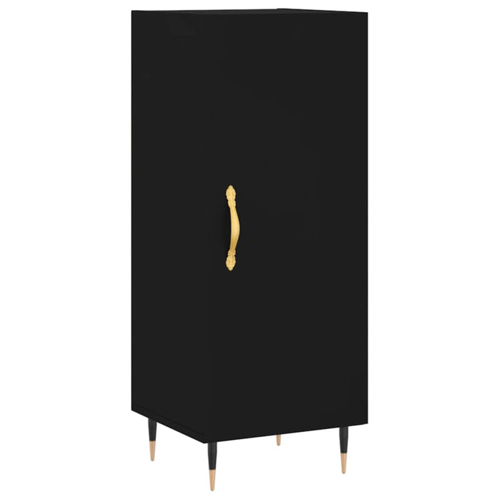 Dulap înalt, negru, 34,5x34x180 cm, lemn prelucrat WALTI