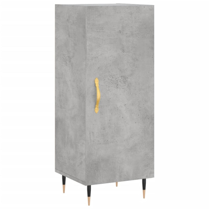 Dulap înalt, gri beton, 34,5x34x180 cm, lemn prelucrat - WALTI WALTI