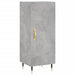 Dulap înalt, gri beton, 34,5x34x180 cm, lemn prelucrat - WALTI WALTI