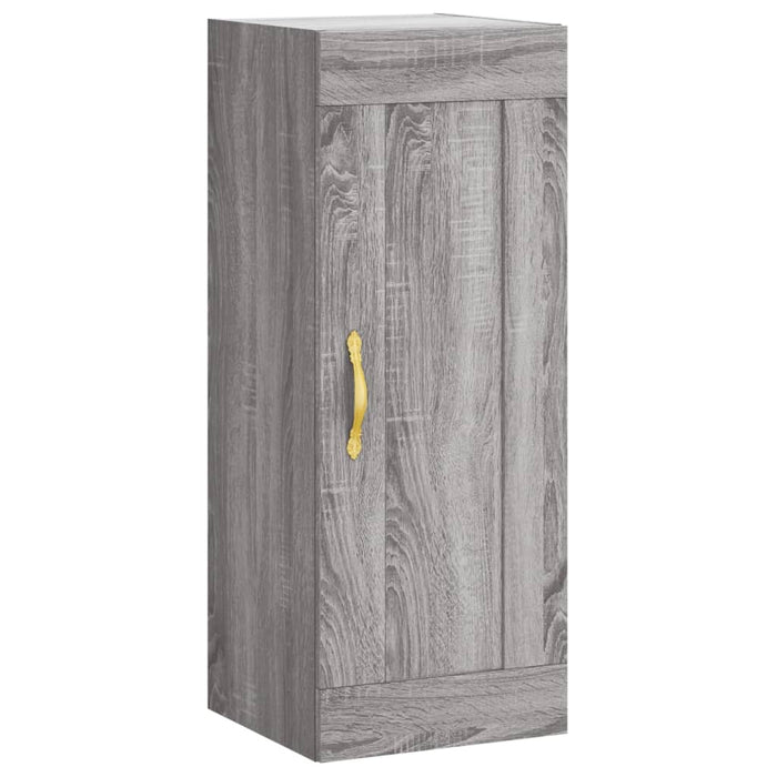 Dulap înalt, gri sonoma, 34,5x34x180 cm, lemn prelucrat WALTI