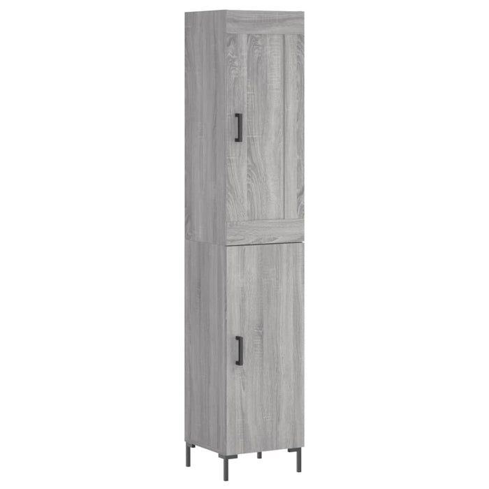 Dulap înalt, gri sonoma, 34,5x34x180 cm, lemn prelucrat WALTI