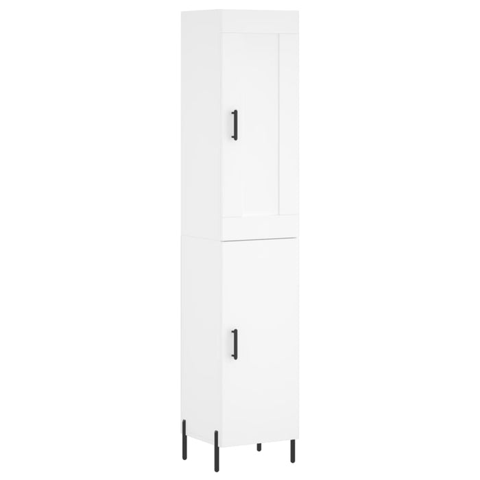 Dulap înalt, alb, 34,5x34x180 cm, lemn prelucrat - WALTI WALTI