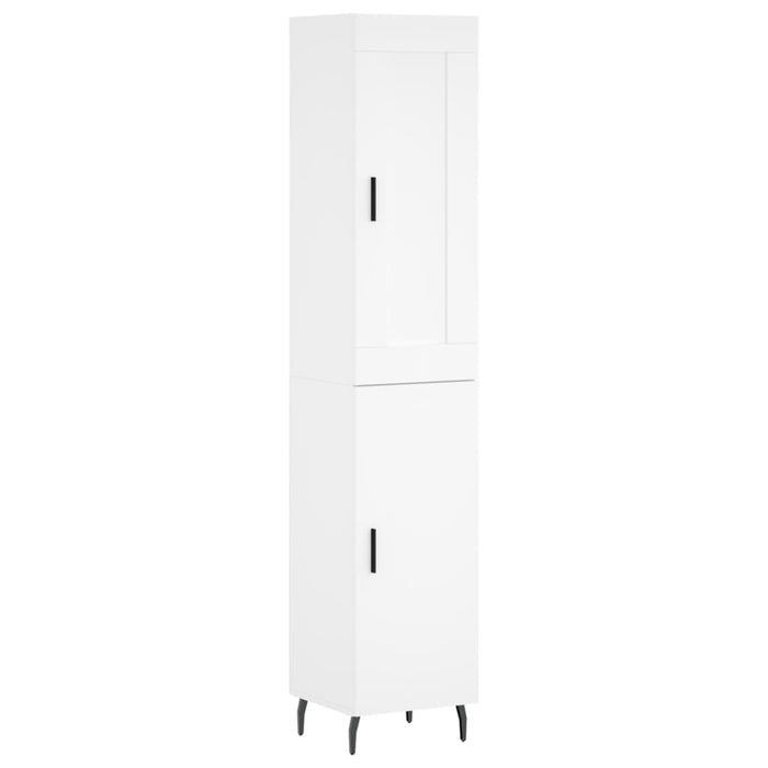 Dulap înalt, alb, 34,5x34x180 cm, lemn prelucrat - WALTI WALTI