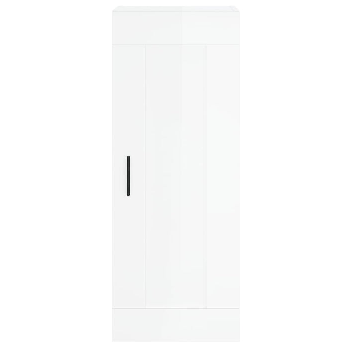 Dulap înalt, alb extralucios, 34,5x34x180 cm, lemn prelucrat WALTI
