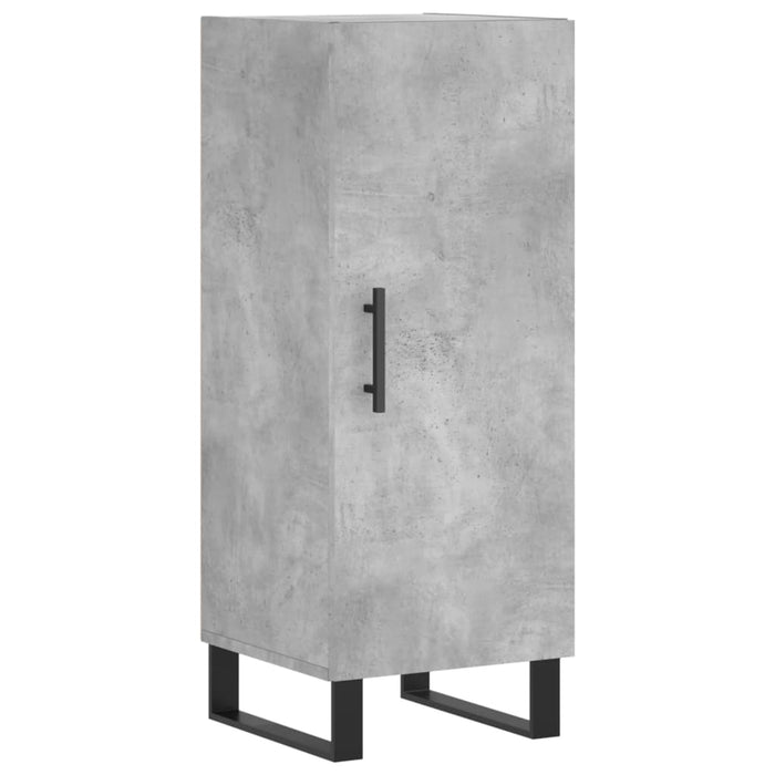 Dulap înalt, gri beton, 34,5x34x180 cm, lemn prelucrat WALTI
