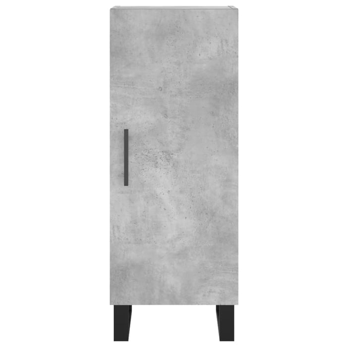 Dulap înalt, gri beton, 34,5x34x180 cm, lemn prelucrat WALTI