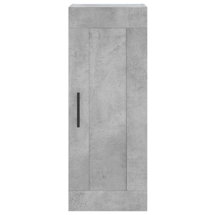Dulap înalt, gri beton, 34,5x34x180 cm, lemn prelucrat WALTI