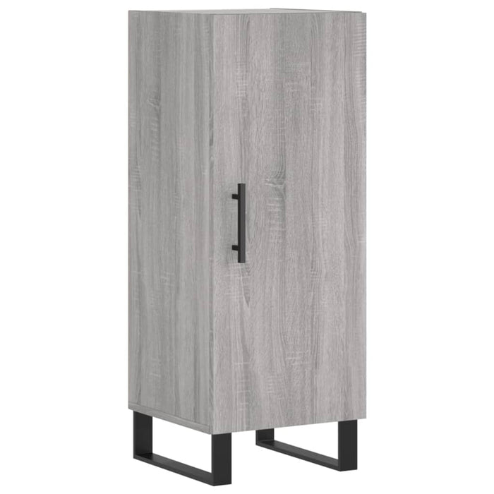 Dulap înalt, gri sonoma, 34,5x34x180 cm, lemn prelucrat WALTI
