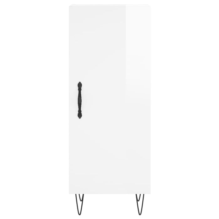 Dulap înalt, alb extralucios, 34,5x34x180 cm, lemn prelucrat WALTI