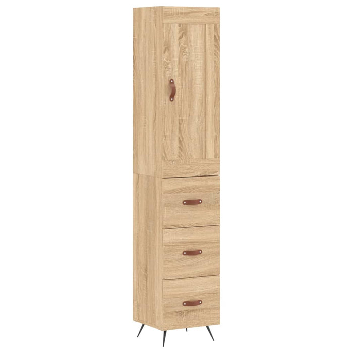 Dulap înalt, stejar sonoma, 34,5x34x180 cm, lemn prelucrat WALTI
