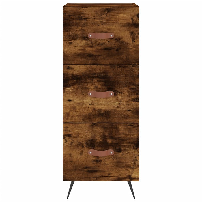 Dulap înalt, stejar fumuriu, 34,5x34x180 cm, lemn prelucrat - WALTI WALTI