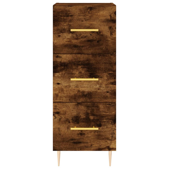 Dulap înalt, stejar fumuriu, 34,5x34x180 cm, lemn prelucrat WALTI